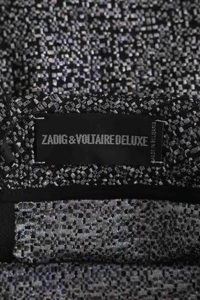 Mini jupe Zadig & Voltaire Argent en Synthétique