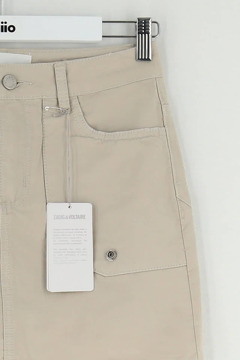 Mini jupe Zadig & Voltaire Beige en Coton