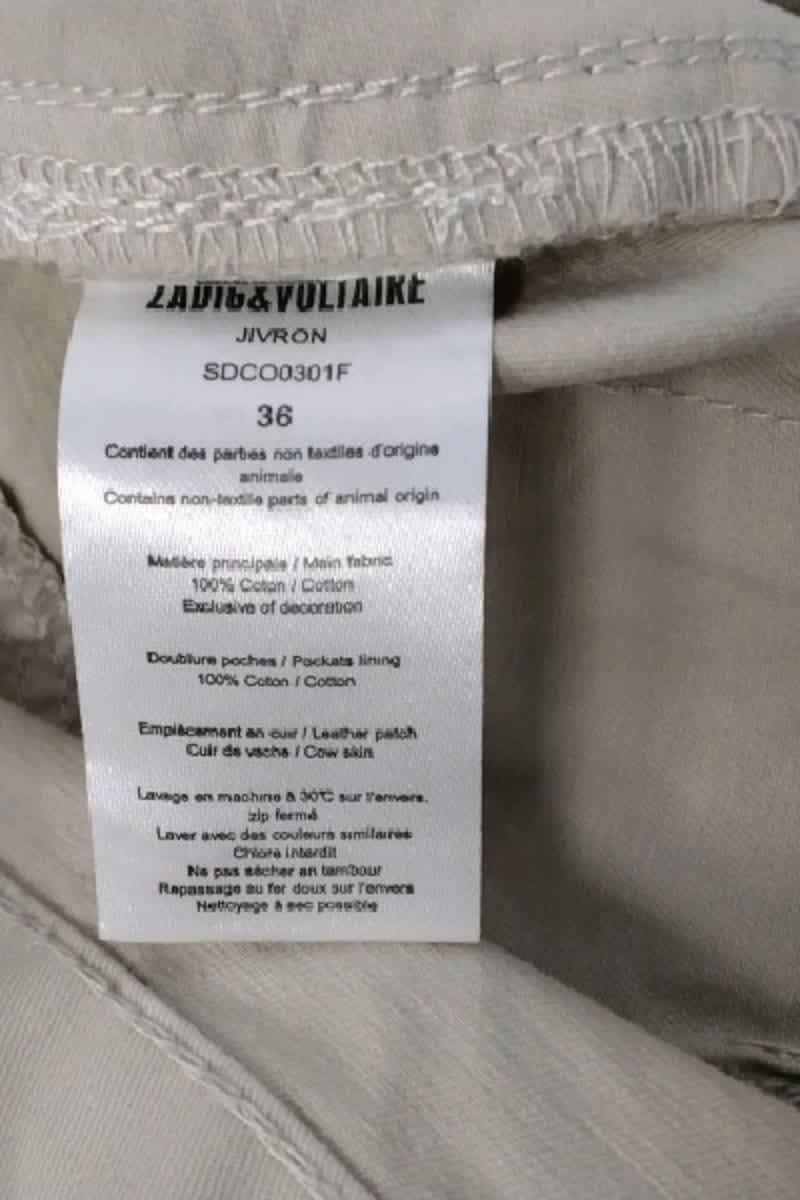 Mini jupe Zadig & Voltaire Beige en Coton