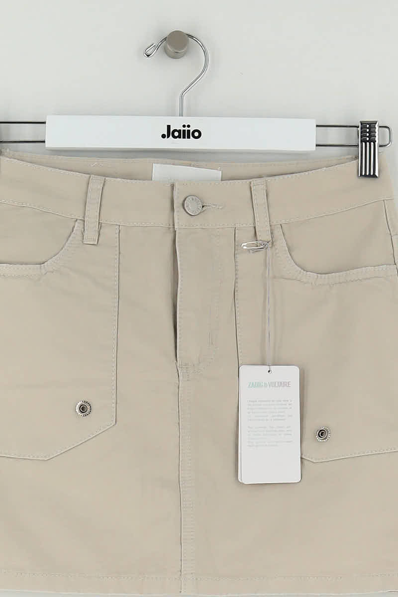 Mini jupe Zadig & Voltaire Beige en Coton