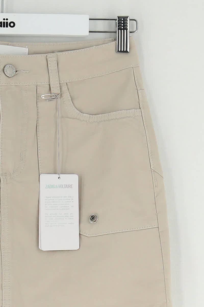 Mini jupe Zadig & Voltaire Beige en Coton