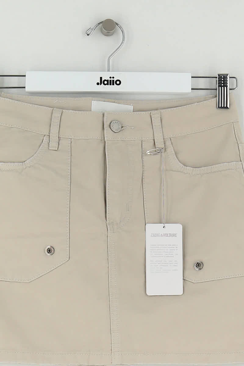 Mini jupe Zadig & Voltaire Beige en Coton