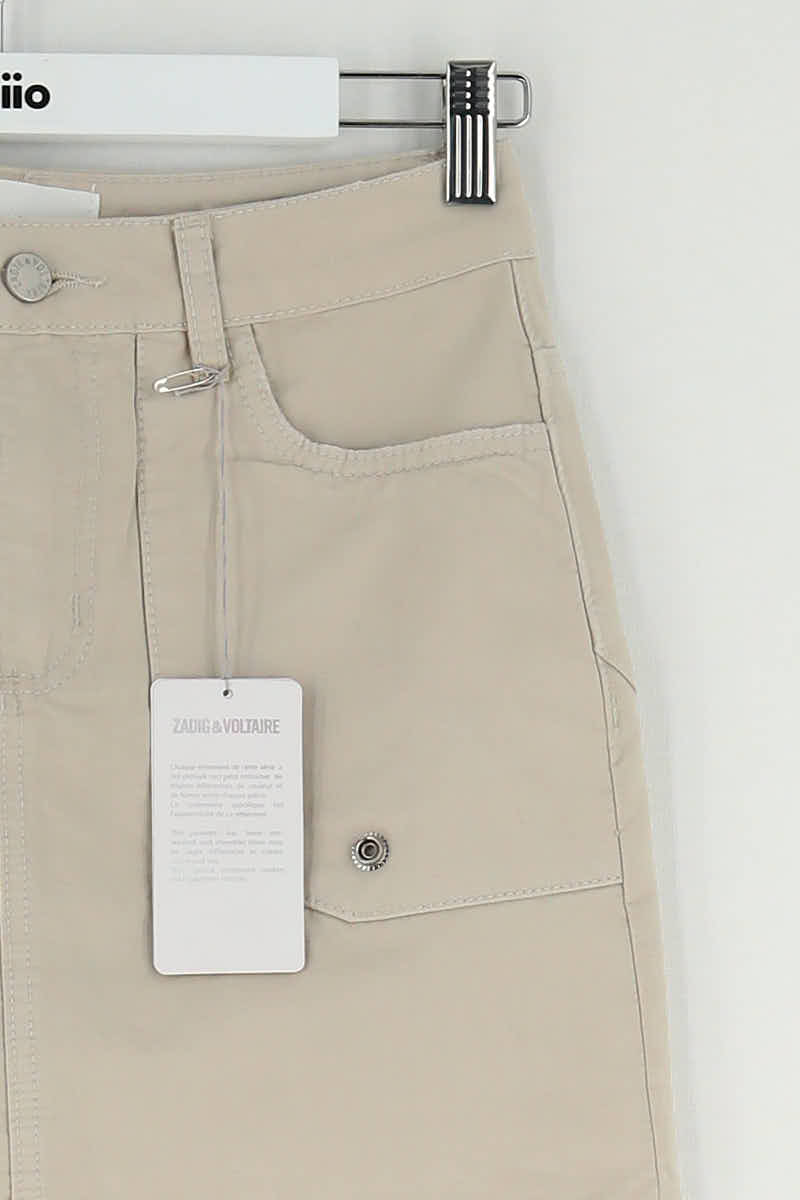 Mini jupe Zadig & Voltaire Beige en Coton