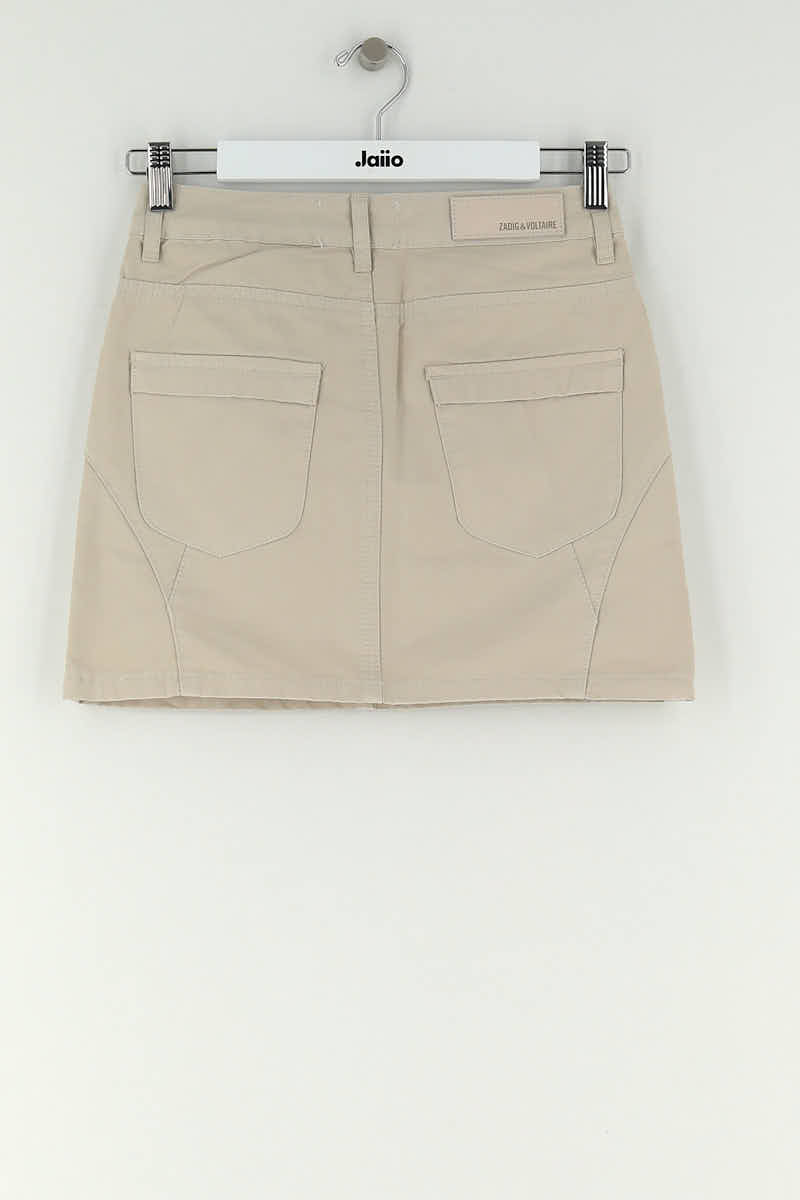 Mini jupe Zadig & Voltaire Beige en Coton