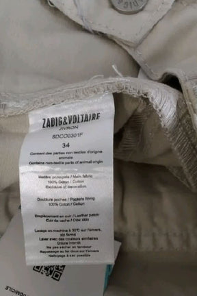 Mini jupe Zadig & Voltaire Beige en Coton
