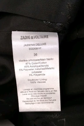 Mini jupe Zadig & Voltaire Doré en Coton