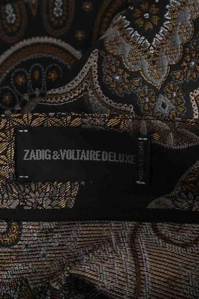 Mini jupe Zadig & Voltaire Doré en Synthétique