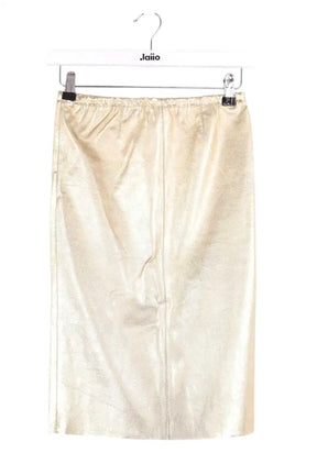 Mini jupe Zadig & Voltaire Jaden metal Doré en Cuir, taille XS - Seconde Main
