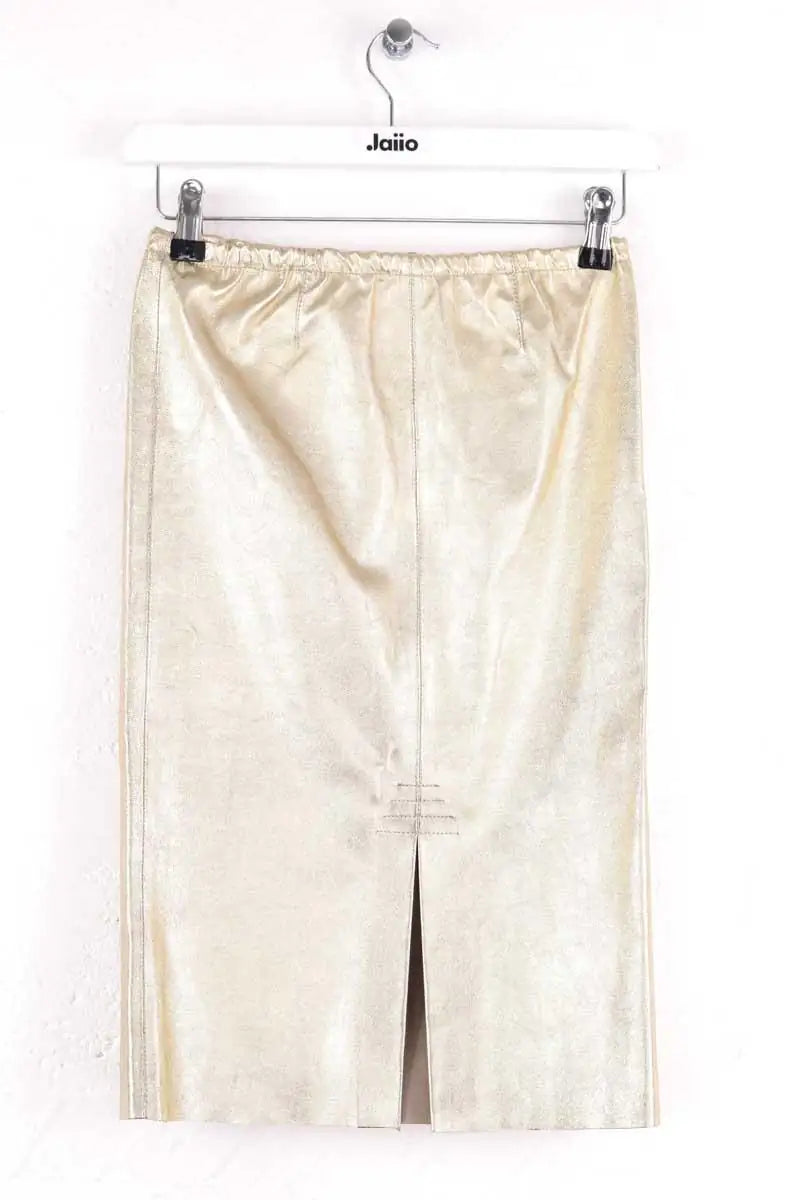 Mini jupe Zadig & Voltaire Jaden metal Doré en Cuir