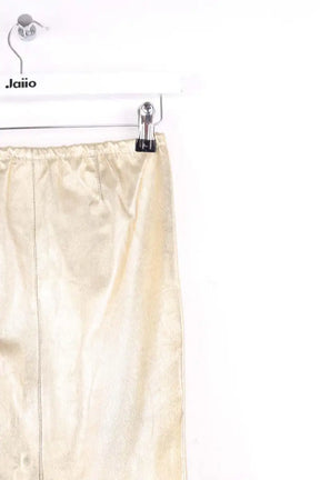 Mini jupe Zadig & Voltaire Jaden metal Doré en Cuir