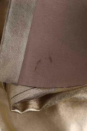Mini jupe Zadig & Voltaire Jaden metal Doré en Cuir