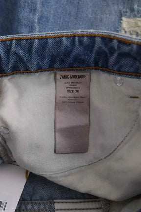 Mini jupe Zadig & Voltaire Juice destroy Bleu en Coton