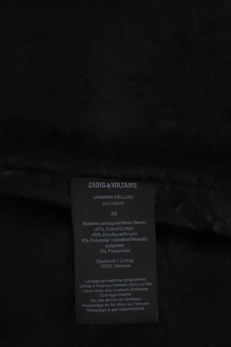 Mini jupe Zadig & Voltaire Noir en Coton