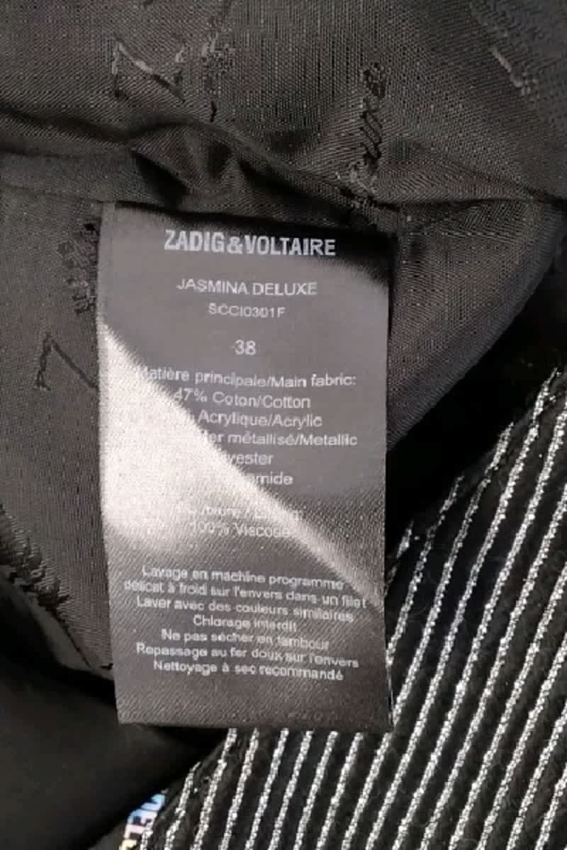 Mini jupe Zadig & Voltaire Noir en Coton