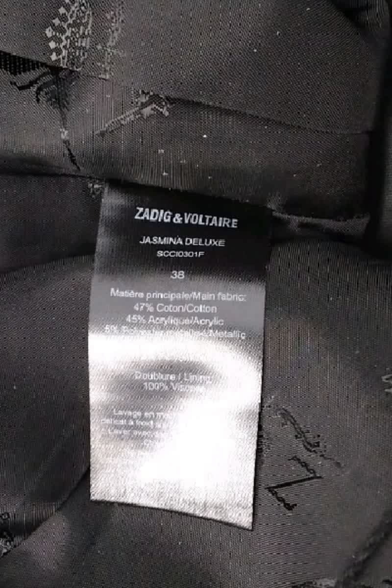 Mini jupe Zadig & Voltaire Noir en Coton