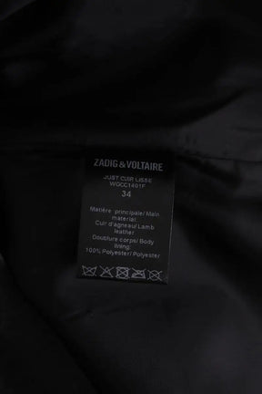 Mini jupe Zadig & Voltaire Noir en Cuir