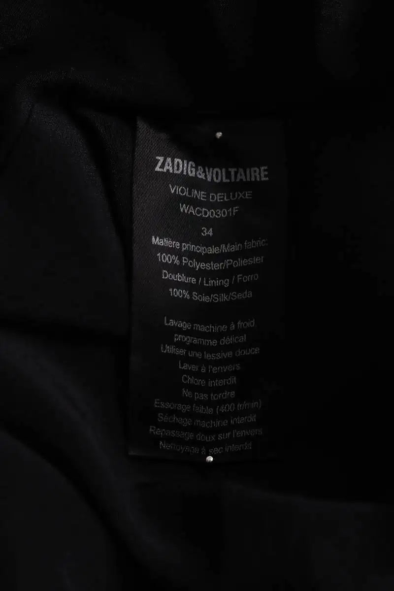 Mini jupe Zadig & Voltaire Noir en Synthétique