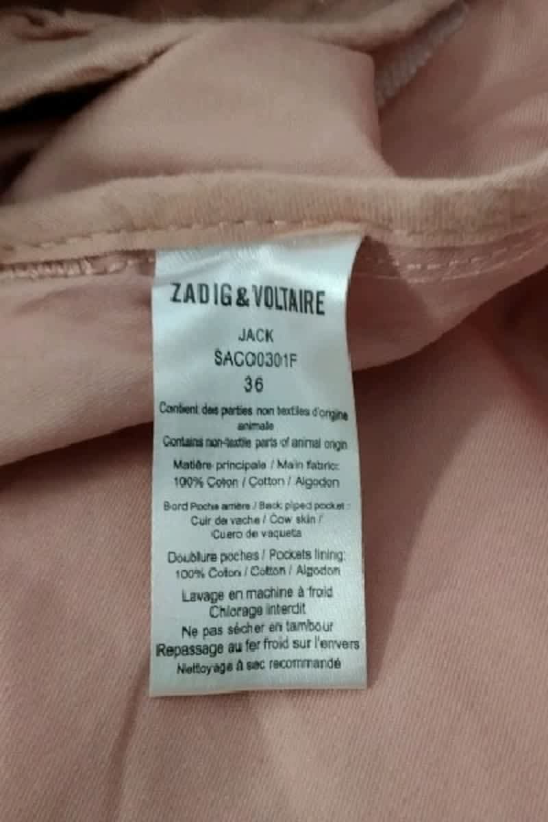 Mini jupe Zadig & Voltaire Rose en Coton