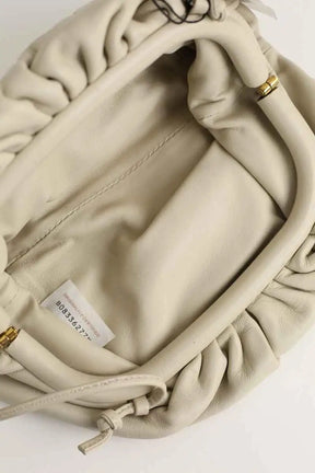 Mini sac Bottega Veneta Mini pouch Gris en Cuir