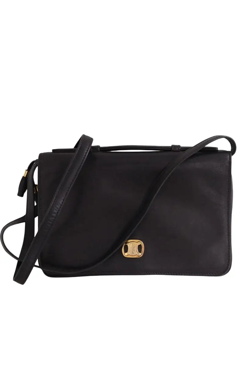 Mini sac Celine Messenger triomphe Noir en Cuir - Seconde Main
