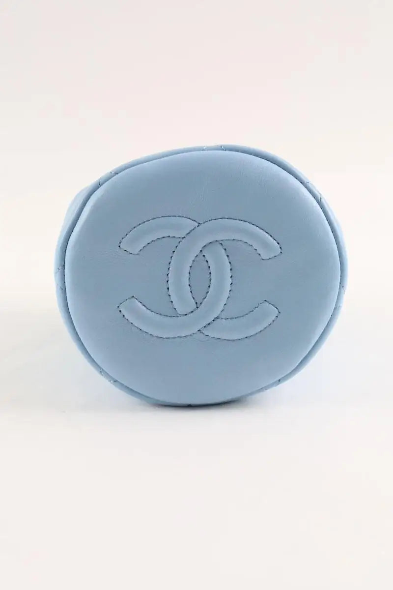 Mini sac Chanel Bleu en Cuir