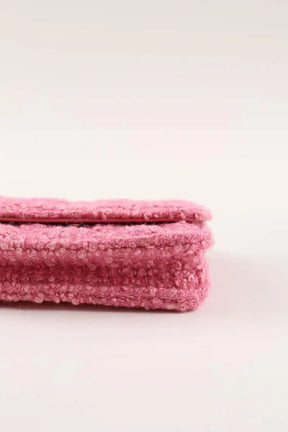 Mini sac Chanel Rose en Tweed