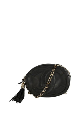 Mini sac Chanel Tambourin Noir en Cuir - Seconde Main