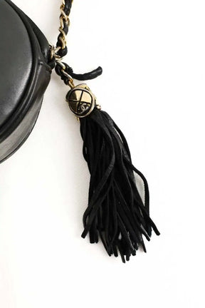 Mini sac Chanel Tambourin Noir en Cuir