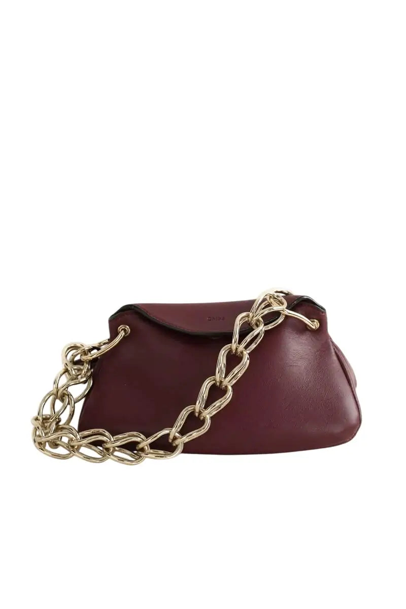 Mini sac Chloé Juana small Bordeaux en Cuir - Seconde Main