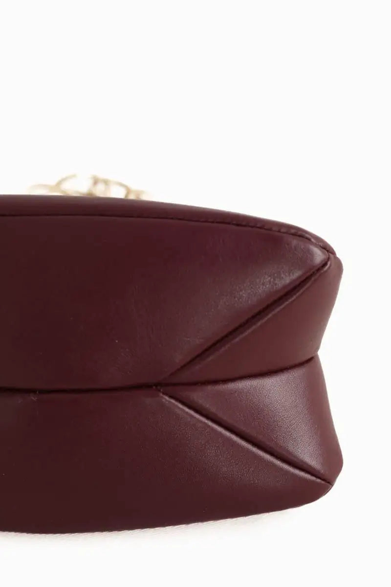 Mini sac Chloé Juana small Bordeaux en Cuir