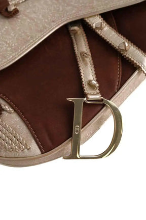 Mini sac Dior Saddle Marron en Cuir