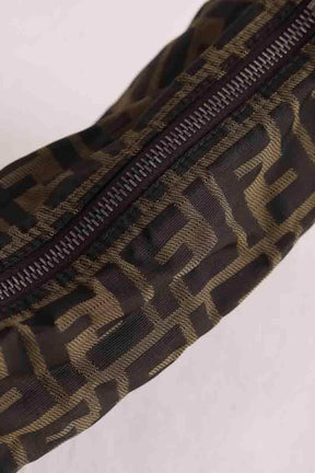Mini sac Fendi Baguette en toile Marron en Tissu