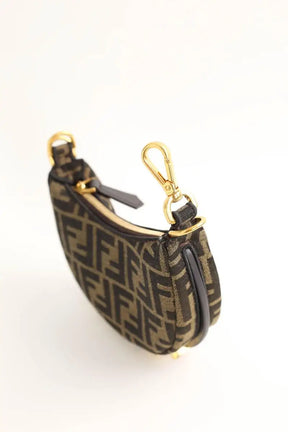 Mini sac Fendi Marron en Tissu