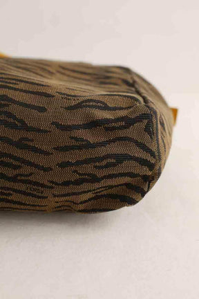 Mini sac Fendi Marron en Tissu