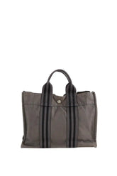 Mini sac Hermès Mini tote deauville Gris en Tissu - Seconde Main