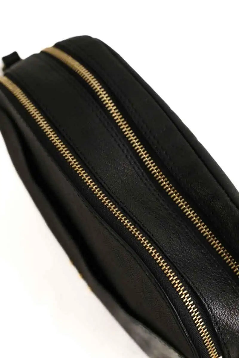 Mini sac Jérôme Dreyfuss Marc Noir en Cuir