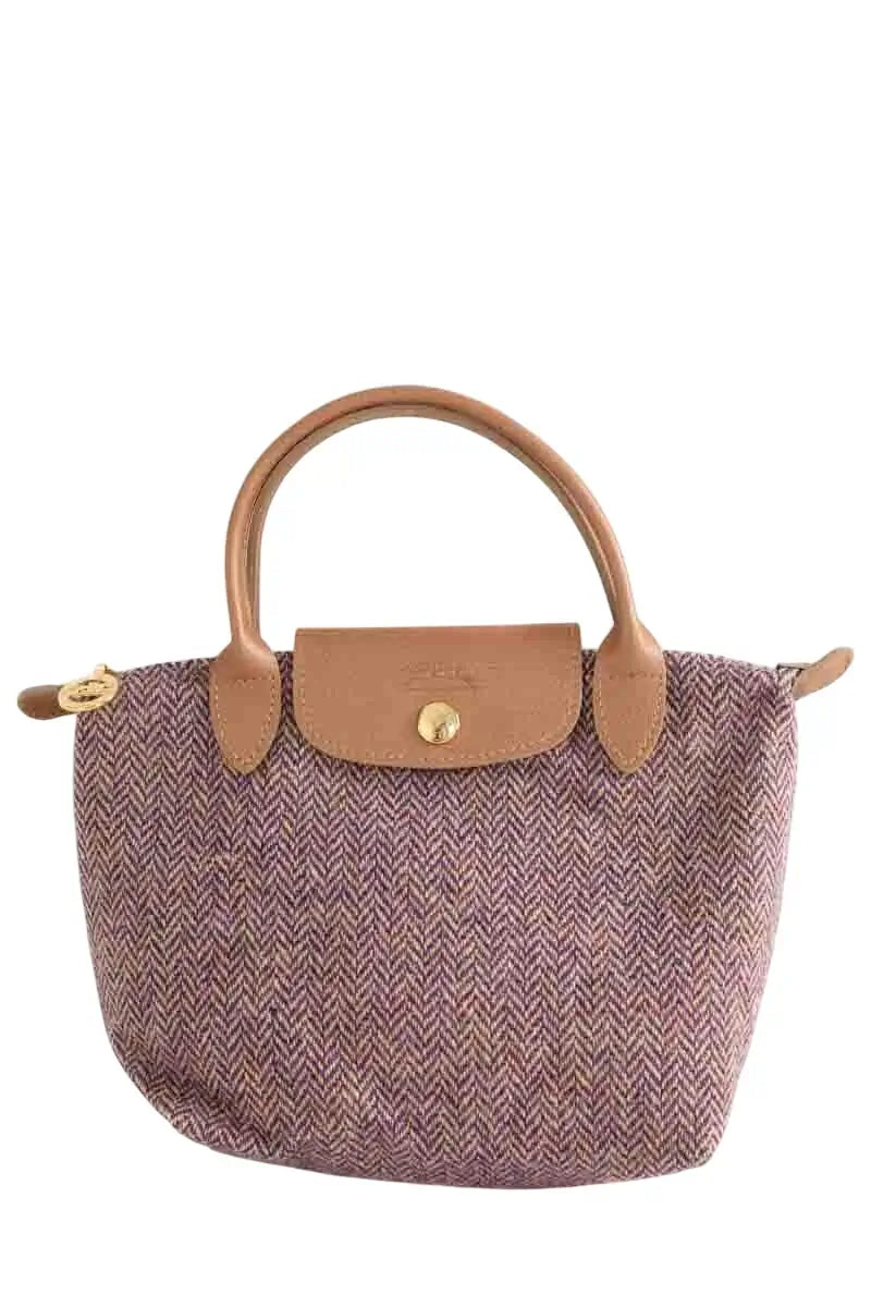 Mini sac Longchamp Marron en Tissu - Seconde Main