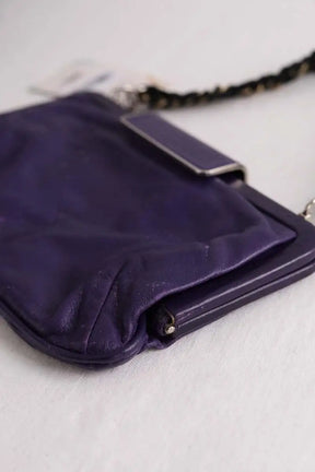 Mini sac Marni Violet en Cuir