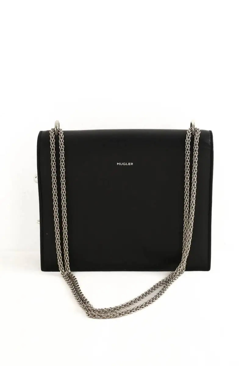 Mini sac Mugler Noir en Cuir