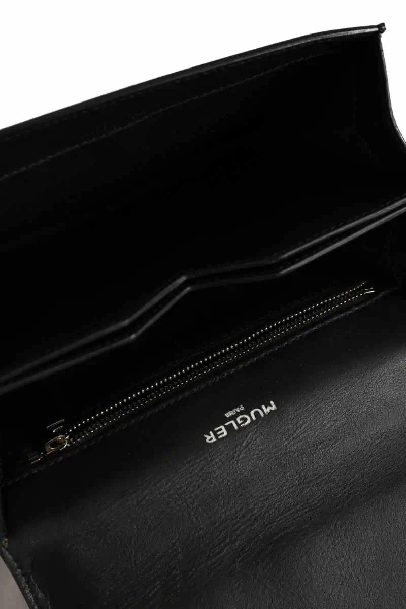 Mini sac Mugler Noir en Cuir