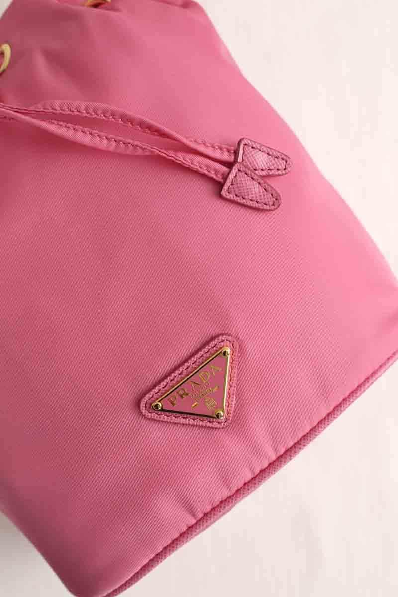 Mini sac Prada Re-Edition 1978 Rose en Synthétique