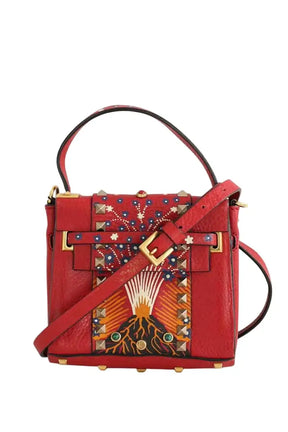 Mini sac Valentino Rockstud micro Rouge en Cuir - Seconde Main