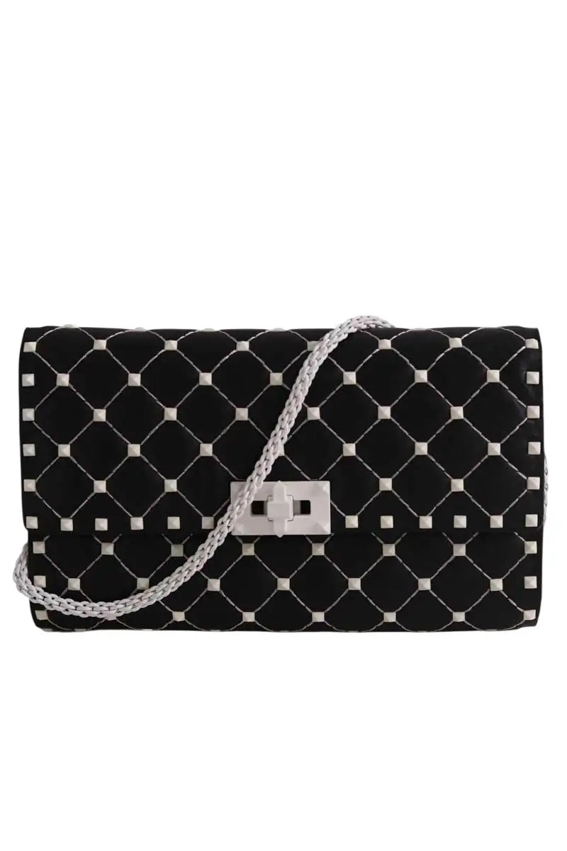 Mini sac Valentino Rockstud spike Noir en Cuir - Seconde Main