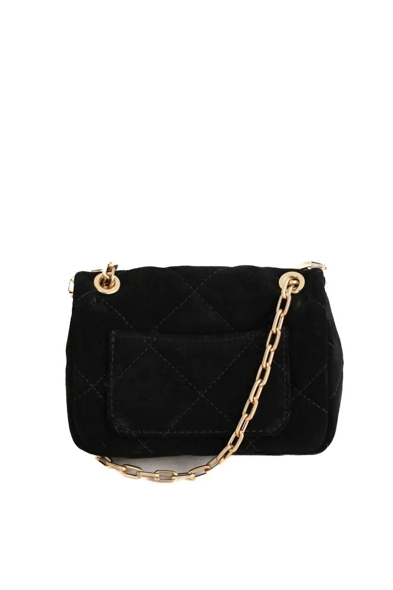 Mini sac Vanessa Bruno Moon Noir en Daim