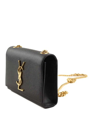 Mini sac Yves Saint Laurent Kate small cuir grainé Noir en Cuir