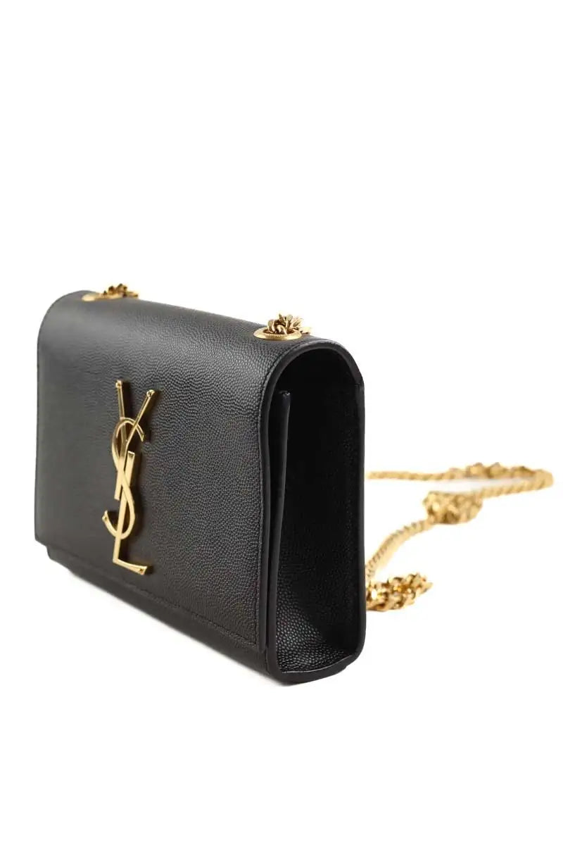 Mini sac Yves Saint Laurent Kate small cuir grainé Noir en Cuir
