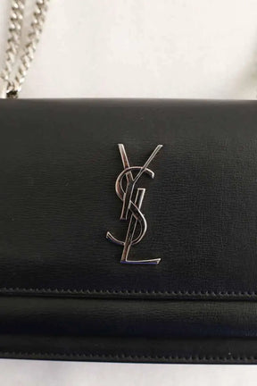 Mini sac Yves Saint Laurent Sunset Noir en Cuir