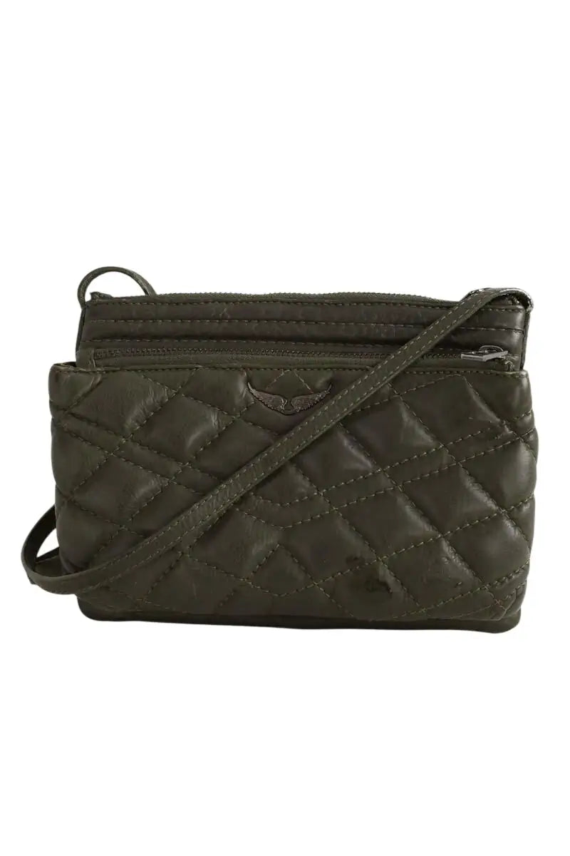 Mini sac Zadig & Voltaire Kaki en Cuir - Seconde Main