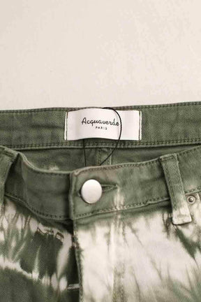 Mini short Acquaverde Kaki en Coton