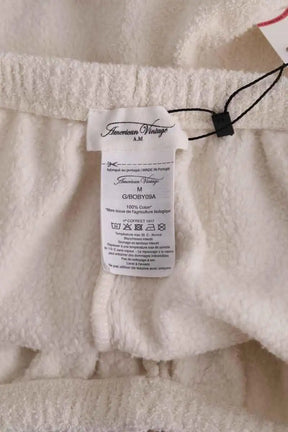 Mini short American Vintage Blanc en Coton